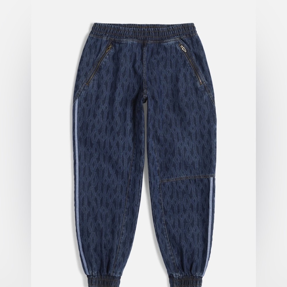 Ivy park adidas monogram denim jogger pants